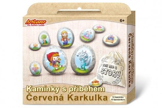 SMT Creatoys Malování na oblázky kameny s příběhem Červená Karkulka