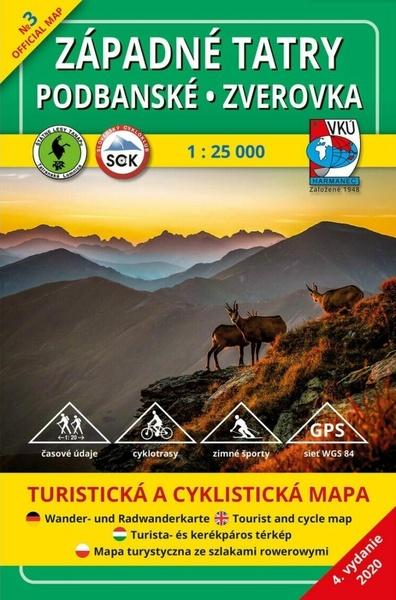 Levně Západné Tatry - Podbanské - Zverovka 1:25 000