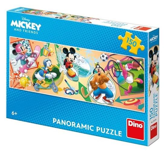DINO Panoramatické puzzle Mickey a přátelé 150 dílků - 393318