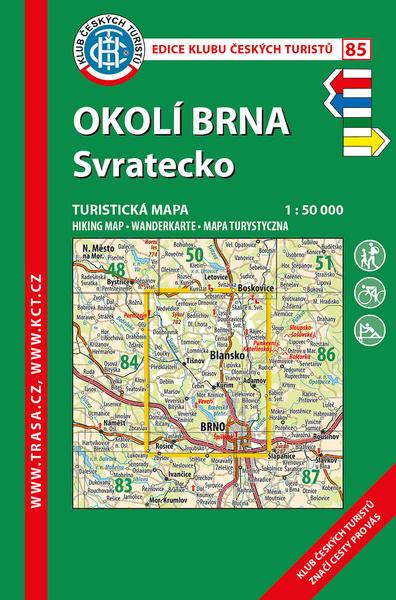 KČT 85 Okolí Brna Svratecko 1:50 000 - 9788073245603