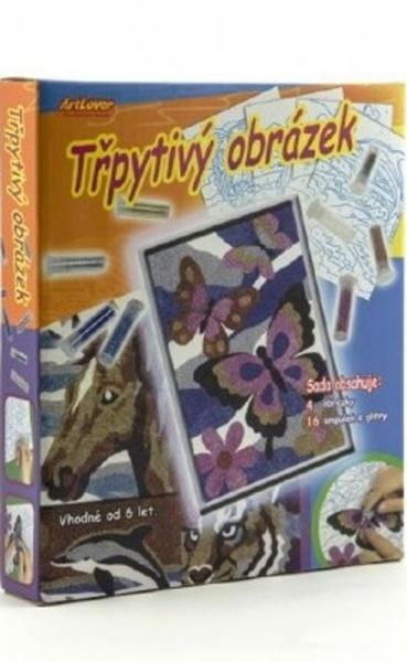 Levně ARTLOVER Třpytivé obrázky - sada 4ks