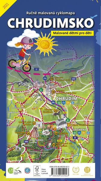 Ručně malovaná cyklomapa Chrudimsko - 9788088259923