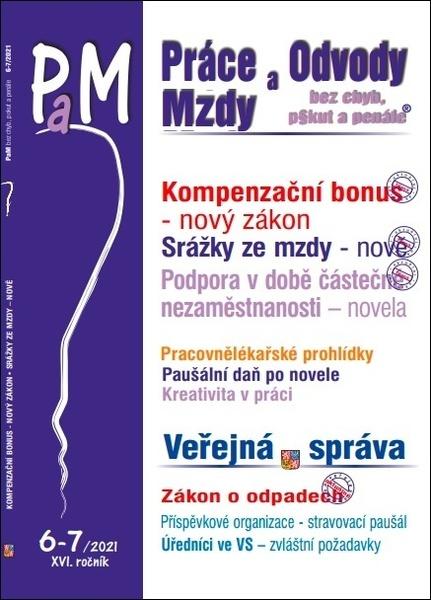 Práce a mzdy 6-7/2021 – Zákon o kompenzačním bonusu