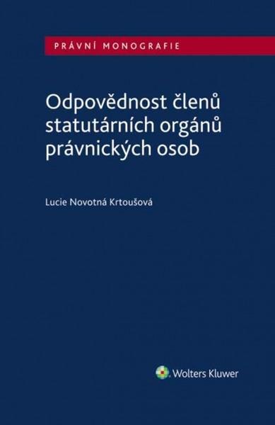 Levně Odpovědnost členů statutárních orgánů právnických osob