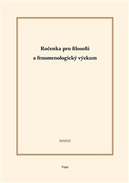 Ročenka pro filosofii a fenomenologický výzkum - 978-80-7476-200-0