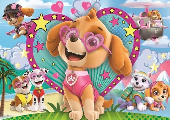 TREFL Třpytivé puzzle Tlapková patrola: V záři Skye 100 dílků - 14818