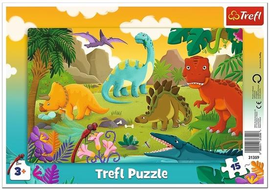 TREFL Puzzle Dinosauři 15 dílků - 31359