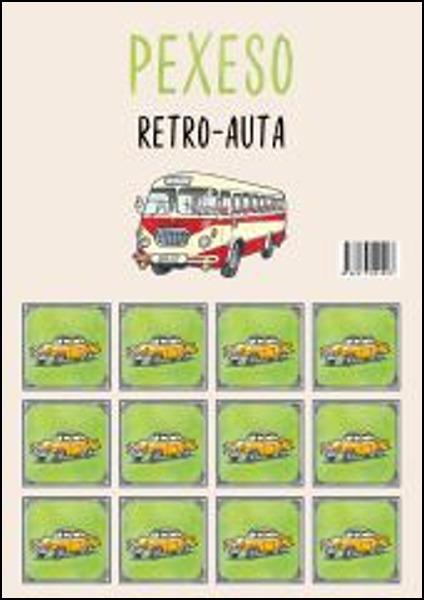 Pexeso Retro-Auta - 9788073401993