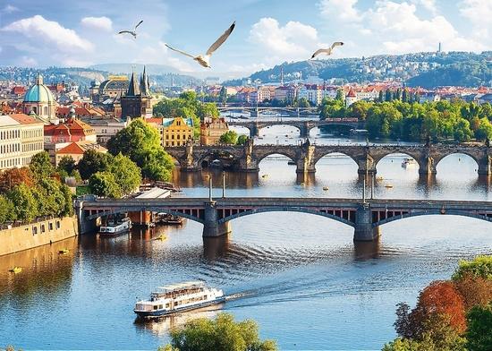 Levně TREFL Puzzle Pražské mosty, Česká republika 500 dílků