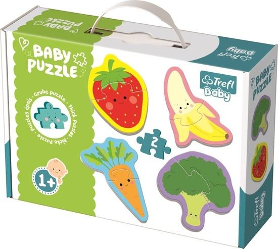 TREFL Baby puzzle Ovoce a zelenina 4x2 dílky - 36076