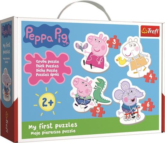 TREFL Baby puzzle Prasátko Peppa 4v1 (3,4,5,6 dílků) - 36086TRF