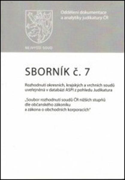 Sborník č. 7 Rozhodnutí okresních, krajských a vrchních soudů - 978-80-7552-895-7