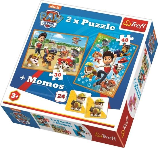 Puzzle Tlapková patrola + pexeso - 90790TRF