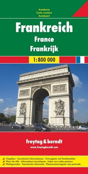 Automapa Francie 1:800 000