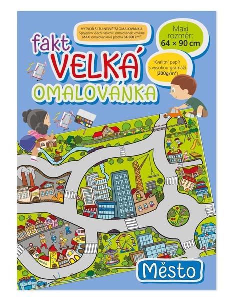 Levně Fakt velká omalovánka Město