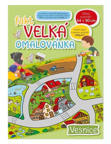 Levně Fakt velká omalovánka Vesnice