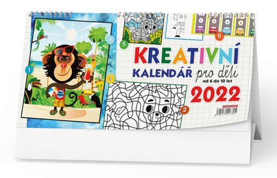 Kreativní kalendář pro děti 2022 - stolní kalendář - BSE6-22
