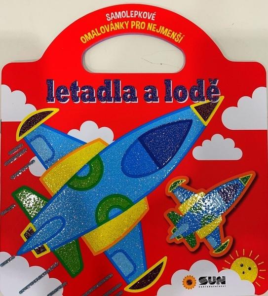 Levně Letadla a lodě Samolepkové omalovánky