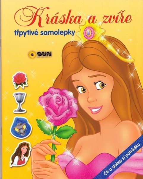 Levně Kráska a zvíře samolepky čti a dolep pohádku