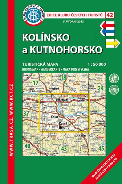 KČT 42 Kolínsko a Kutnohorsko 1:50 000 - 9788073244859