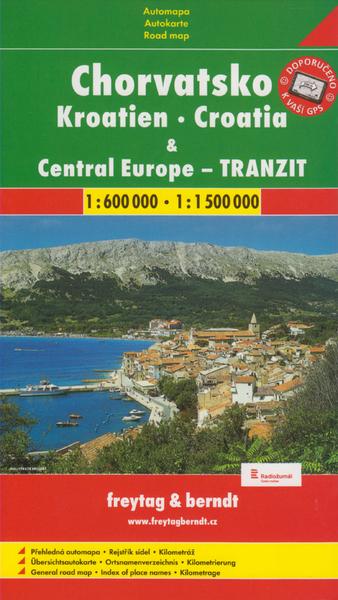 Automapa Chorvatsko a Střední Evropa tranzit 1:600 000 - 978-80-7224-116-3