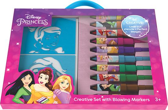 JiriModels Kreativní set s foukacími fixami Disney Princezné