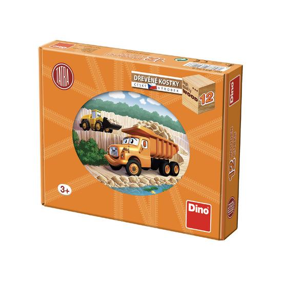Dino Tatra dřevěné kostky 12 ks - 641266