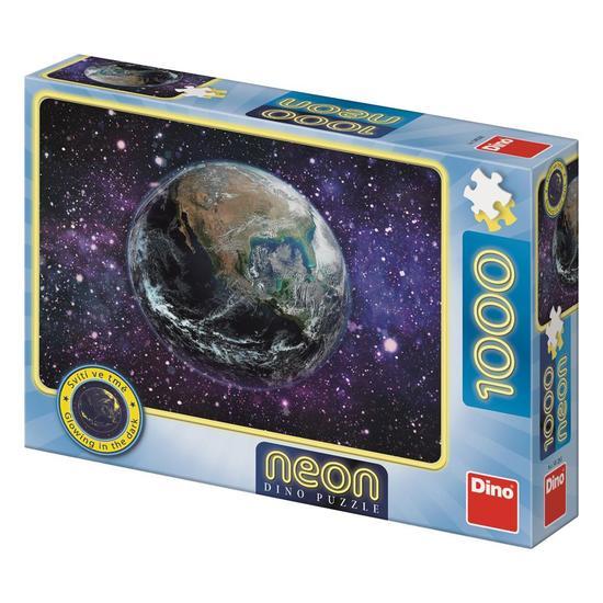 DINO Svítící puzzle Planeta Země 1000 dílků - 541283DIN
