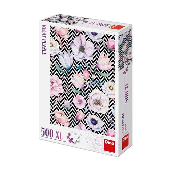 DINO Relax puzzle Květy XL 500 dílků - 514058DIN