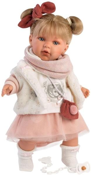 Llorens 42402 Julia realistická panenka se zvuky a měkkým látkový tělem 42 cm
