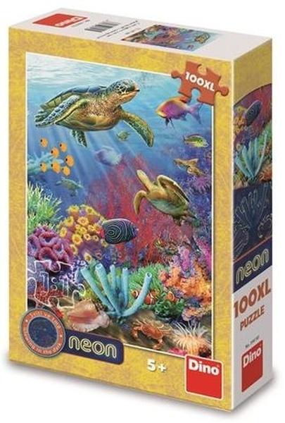 DINO Svítící puzzle Podmořský svět XL 100 dílků - 394193