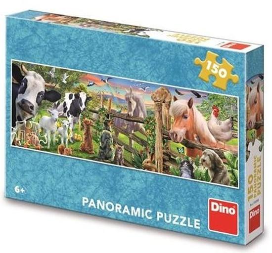 Levně DINO Panoramatické puzzle Farma 150 dílků