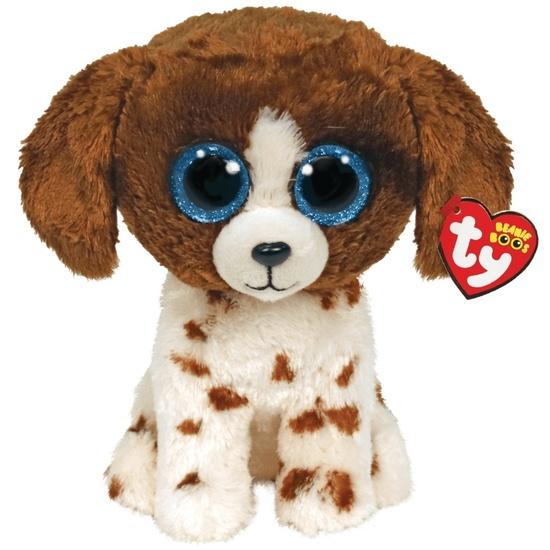 Beanie Boos Muddles hnědo-bílý pes 15 cm