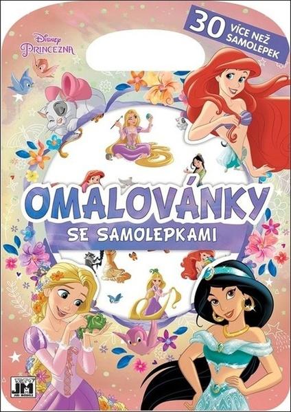 Omalovánky se samolepkami Princezny