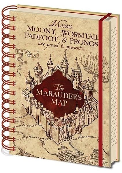 Levně Cure Pink poznámkový blok Harry Potter: The Marauders Map A5 14,8 x 21 cm SR72325