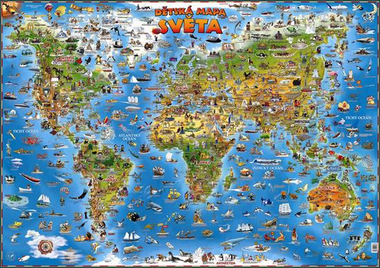 Dětská mapa světa - 978-80-276-0099-1