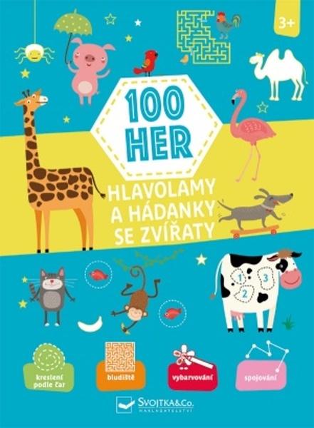 100 her, Hlavolamy a hádanky se zvířaty 3+ - 978-80-256-3089-1