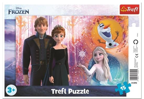 TREFL Puzzle Ledové království: Šťastné vzpomínky 15 dílků - 31392