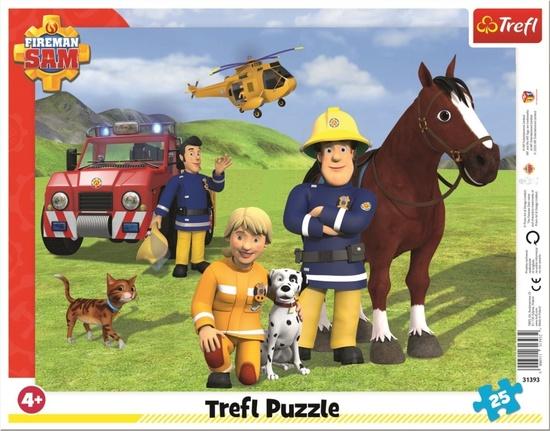 Levně TREFL Puzzle Požárník Sam: Na hlídce 25 dílků