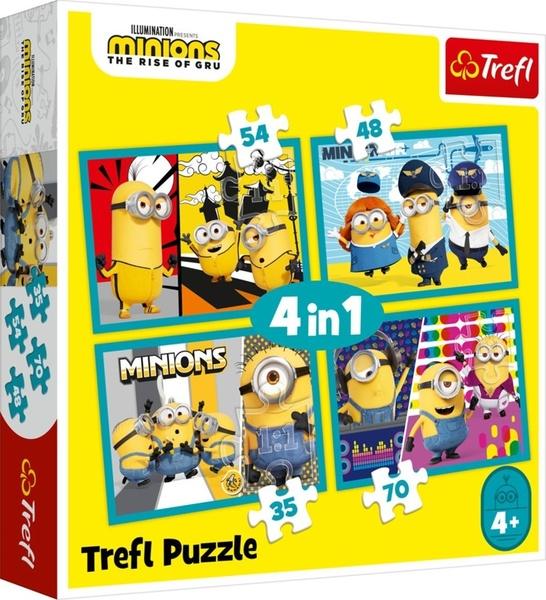 TREFL Puzzle Mimoni 4v1 (35,48,54,70 dílků) - 34339