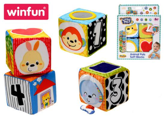 Winfun Měkké kostky s obrázky 4 ks