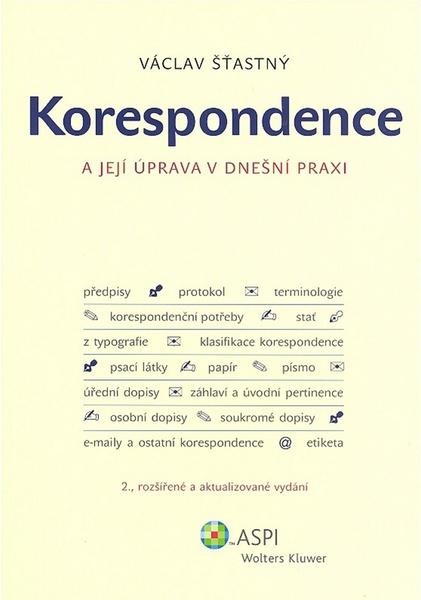 Korespondence a její úprava v dnešní praxi - 9788073573911