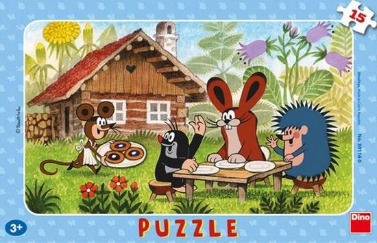 Levně DINO Puzzle Krtek a koláče 15 dílků