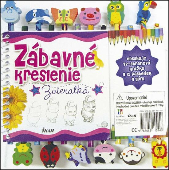 Zábavné kreslenie Zvieratká - 9788055145440