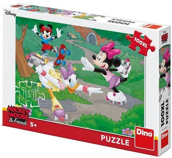 Levně DINO Puzzle Minnie sportuje XL 100 dílků