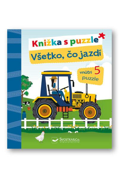 Knižka s puzzle Všetko, čo jazdí - 9788056703571