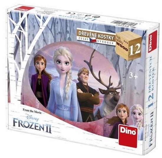 FROZEN II 12 Dřevěné kostky - 641297