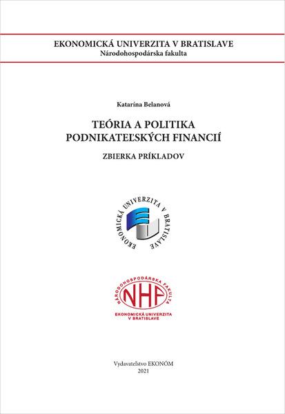 Teória a politika podnikateľských financií - 9788022548304