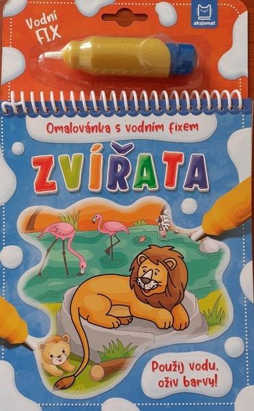Levně Zvířata Omalovánka s vodním fixem
