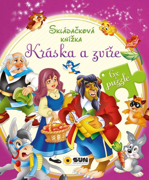 Levně Skládačková knížka Kráska a zvíře